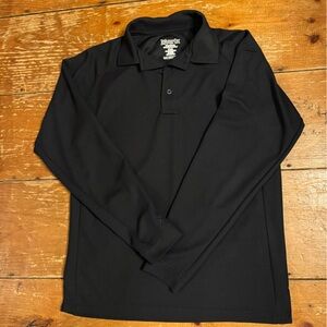 Vertx Men's Coldblack Long Sleeve Black Polo, Performance Gear, Size Small